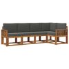 vidaXL Outdoor Sofa Set 5 pcs Natural and Anthracite