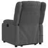 vidaXL Stand up Massage Recliner Chair Dark Grey Fabric