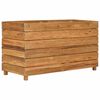 vidaXL Raised Bed 100x40x55 cm Recycled Teak Wood and Steel