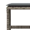 vidaXL Garden Stools with Cushions 4 pcs Grey 41x41x36 cm Poly Rattan