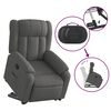 vidaXL Stand up Massage Recliner Chair Dark Grey Fabric