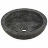 vidaXL Sink 40x12 cm Marble Black