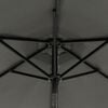 vidaXL Garden Parasol with Steel Pole Anthracite 225x225x212 cm