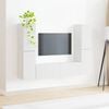 vidaXL TV Cabinet Set 6 pcs White Engineered Wood