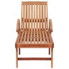 vidaXL Sun Loungers 2 pcs with Taupe Cushion Solid Teak Wood