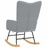 vidaXL Rocking Chair Light Grey Fabric