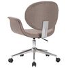 vidaXL Swivel Dining Chairs 4 pcs Taupe Fabric