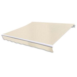 vidaXL Folding Awning Manual Operated 300 cm Cream（143027+143036)