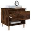 vidaXL Bedside Table Smoked Oak 50x46x50 Engineered Wood