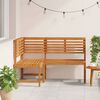 vidaXL Garden Corner Bench 140 cm Solid Acacia Wood