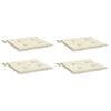 vidaXL Garden Chair Cushions 4 pcs Cream 40x40x4 cm Oxford Fabric