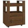 vidaXL Kitchen Trolley High Gloss White 60x45x80 cm Engineered Wood