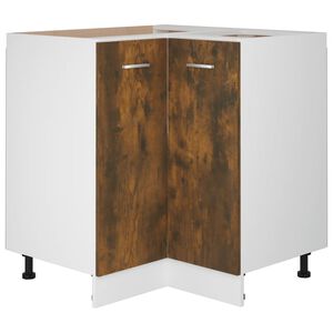 vidaXL Kitchen Cabinet Lyon Smoked Oak 75.5x75.5x81.5 cm Engineered Wood