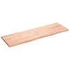 vidaXL Table Top Light Brown 160x50x(2-4) cm Treated Solid Wood Oak