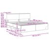 vidaXL Bed Frame Sonoma Oak 180 x 200 cm Engineered Wood
