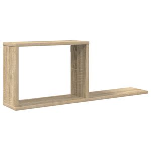 vidaXL Floating Shelves Sonoma Oak 80 x 15 x 30 cm Engineered Wood