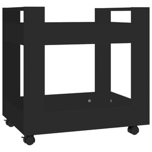 vidaXL Desk Trolley Black 60x45x60 cm Engineered Wood