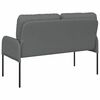 vidaXL Sofas with Cushion 110cm Dark Grey Plywood