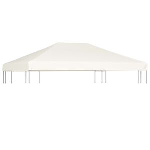 vidaXL Gazebo Top Cover 310 g/m&sup2; 4x3 m Cream White