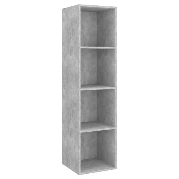 vidaXL Wall-mounted TV Cabinets 2 pcs Concrete Grey Engineered Wood
