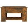 vidaXL Coffee Table Smoked Oak 79x49x41 cm Engineered Wood