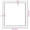 vidaXL Table Top Dark Brown 60x60x(2-4) cm Treated Solid Wood Live Edge