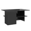 vidaXL Coffee Table | High gloss black | Engineered wood | Medium | Coffee Table