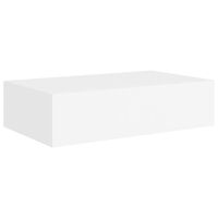 vidaXL Wall-mounted Drawer Shelf White 40x23.5x10 cm MDF