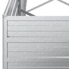 vidaXL Garden Raised Bed 240x40x77 cm Galvanized Steel Silver