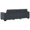 vidaXL 2 Piece Sofa Set with Cushions Dark Grey Velvet
