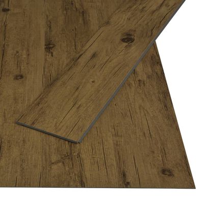 vidaXL Click Floor 3.51 m² 4 mm PVC Natural Brown