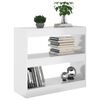 vidaXL Book Cabinet/Room Divider High Gloss White 80x30x72 cm
