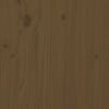 vidaXL Bed Frame without Mattress Honey Brown Double Solid Wood