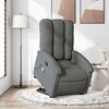 vidaXL Stand up Massage Recliner Chair Dark Grey Fabric