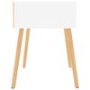 vidaXL Bedside Cabinet White 40x40x56 cm Engineered Wood