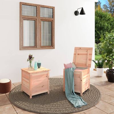 vidaXL Outdoor Cushion Box 50x50x56 cm Solid Wood Fir