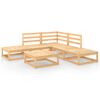 vidaXL 6 Piece Garden Lounge Set Solid Wood Pine