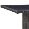 vidaXL 11 Piece Outdoor Dining Set Poly Rattan Black