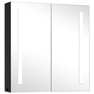 vidaXL LED Bathroom Mirror Cabinet 62x14x60 cm