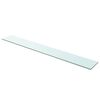 vidaXL Shelf Panel Glass Clear 110x15 cm