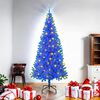 vidaXL Christmas Tree with 300 LEDs with Stand Blue 180 cm PVC