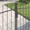 vidaXL Double Door Fence Gate with Spear Top 299.5x149.5 cm