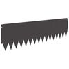 vidaXL Lawn Edging 20 pcs 103 x 30 cm Steel Black