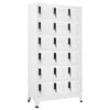 vidaXL Locker Cabinet | White | Steel | 90 x 40 x 180 cm | Locker Cabinet
