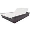 vidaXL Outdoor Lounge Bed with Cushion Poly Rattan Brown