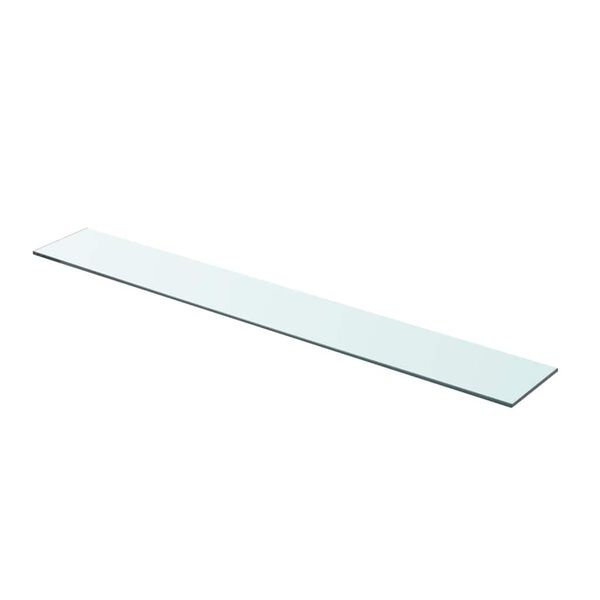 vidaXL Shelves 2 pcs Panel Glass Clear 90x12 cm