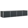 vidaXL Planter Anthracite 385 x 100 x 75 cm Galvanised Steel
