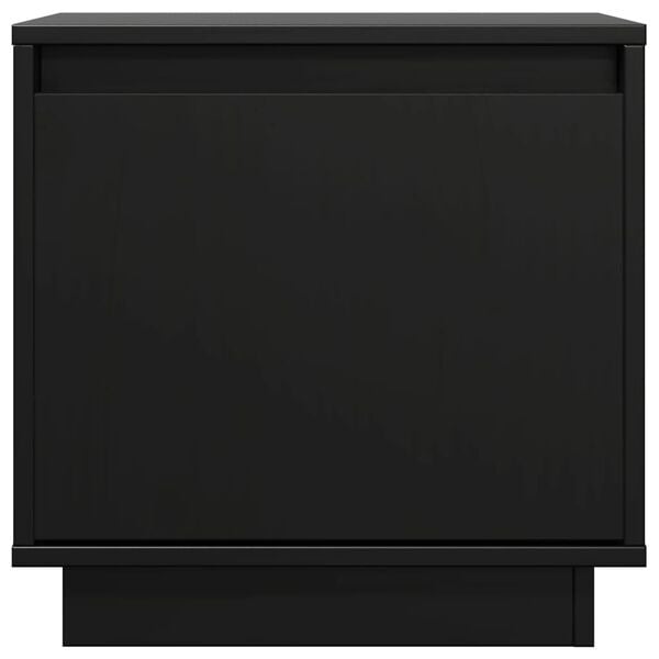 vidaXL Bedside Cabinets 2 pcs Black 40x30x40 cm Solid Wood Pine