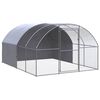 vidaXL Outdoor Chicken Coop 3x4x2 m Galvanised Steel