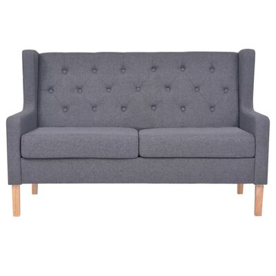 vidaXL Sofa Set 3 Pieces Fabric Grey